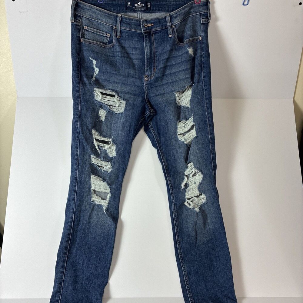 Hollister High Rise Super Skinny Y2K Womens Blue Jeans Size W32 L28